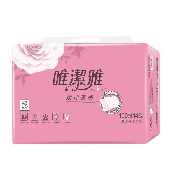 唯潔雅~抽取式100抽*14包*8串/箱 唯潔雅~抽取式100抽*14包*8串/箱