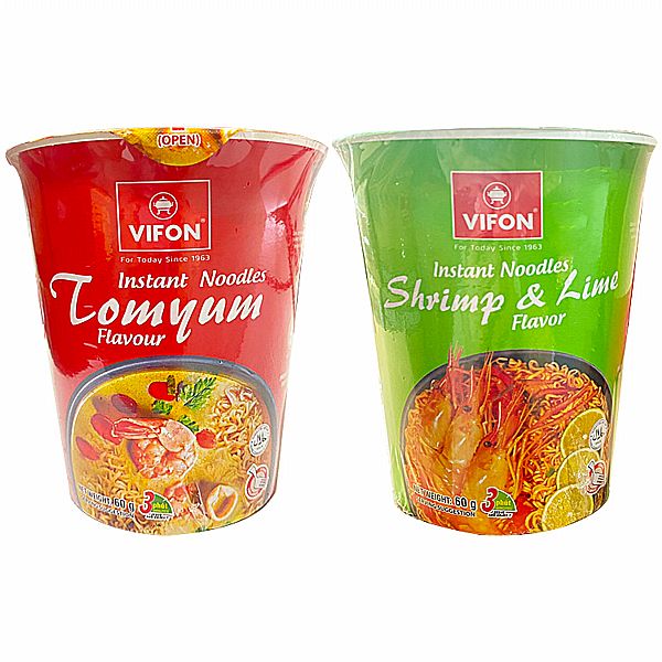 VIFON~泰式酸辣味杯麵/酸辣檸檬蝦味杯麵(60g) 款式可選 VIFON~泰式酸辣味杯麵/酸辣檸檬蝦味杯麵(60g) 款式可選