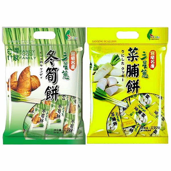 三星蔥~冬筍餅/菜脯餅(量販包)300g 款式可選 三星蔥~冬筍餅/菜脯餅(量販包)300g 款式可選