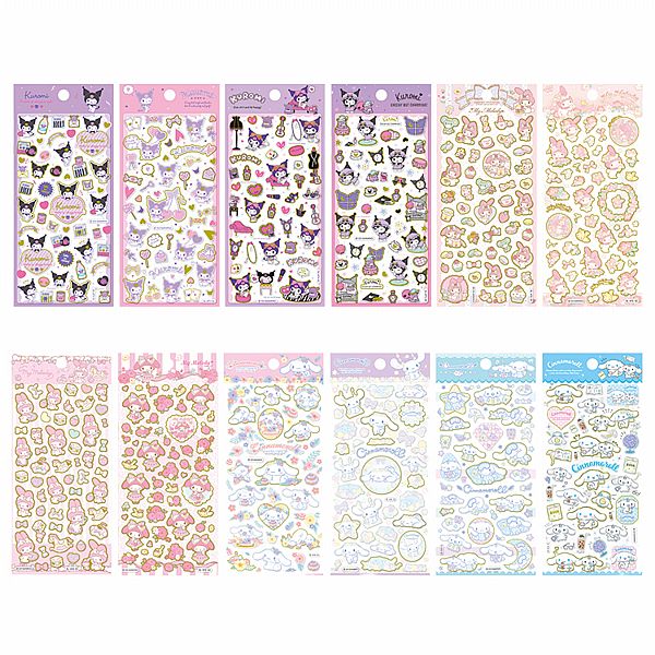 SANRIO 三麗鷗~萬用燙金手帳貼(1入) 款式可選 SANRIO 三麗鷗~萬用燙金手帳貼(1入) 款式可選