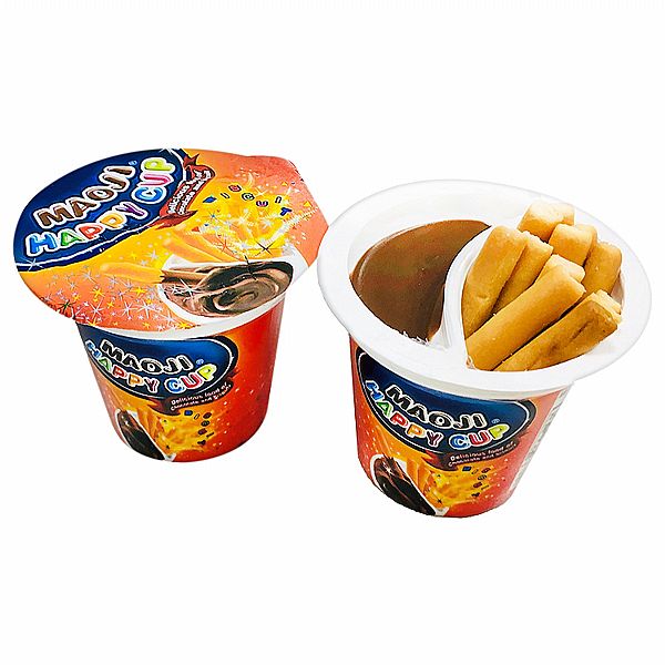 MAOJI~快樂杯(可可醬+棒餅)15g單杯 MAOJI~快樂杯(可可醬+棒餅)15g單杯