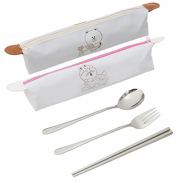 Hiromimi~LINE FRIENDS宅家餐具四件組 款式可選 Hiromimi~LINE FRIENDS宅家餐具四件組 款式可選