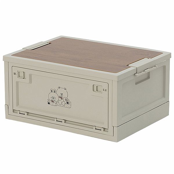 Hiromimi~LINE FRIENDS宅家摺疊收納箱(1入)45L Hiromimi~LINE FRIENDS宅家摺疊收納箱(1入)45L