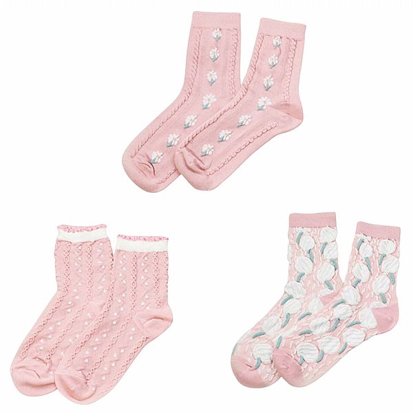 ONSIDE 飾集合~春漾泡泡長襪經典3雙入組 ONSIDE 飾集合~春漾泡泡長襪經典3雙入組