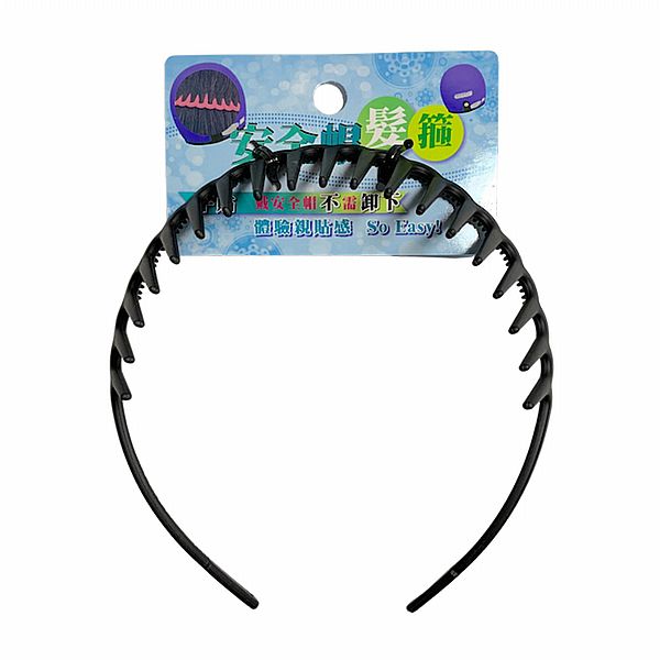 Dadaisun~平貼安全帽髮箍(黑)1入 Dadaisun~平貼安全帽髮箍(黑)1入