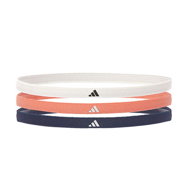 Adidas 愛迪達~止滑運動髮帶組(簡約白/珊瑚橘/海軍藍)1組入 Adidas 愛迪達~止滑運動髮帶組(簡約白/珊瑚橘/海軍藍)1組入