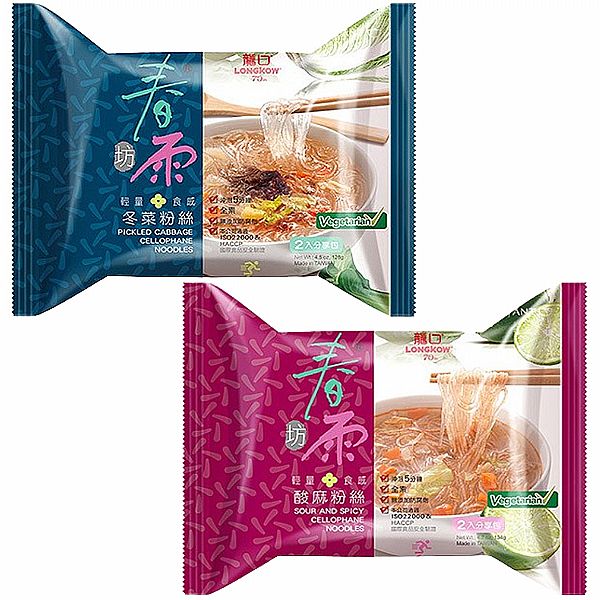 LONGKOW 龍口~春雨坊 冬菜粉絲/酸麻粉絲(2入分享包) 款式可選 LONGKOW 龍口~春雨坊 冬菜粉絲/酸麻粉絲(2入分享包) 款式可選