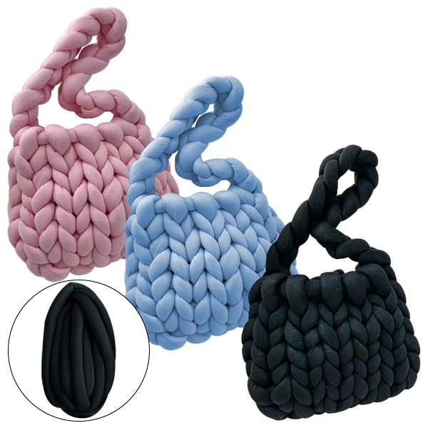 手工編織DIY材料包(冰島粗毛線包)1入 款式可選 手工編織DIY材料包(冰島粗毛線包)1入 款式可選