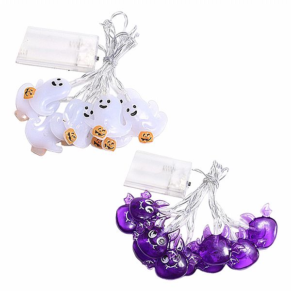 萬聖節LED燈串(1.5米10燈)電池款 1入 款式可選 萬聖節LED燈串(1.5米10燈)電池款 1入 款式可選