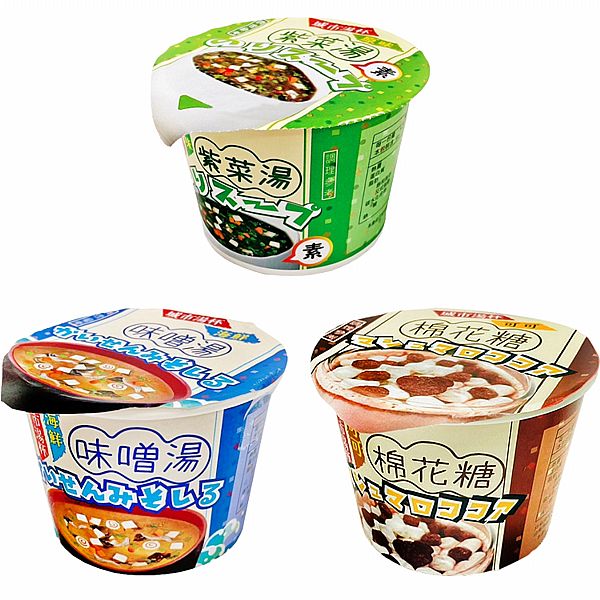 城市湯杯~原味紫菜湯-香菇風味/海鮮味噌湯/可可棉花糖(1杯入) 款式可選 城市湯杯~原味紫菜湯-香菇風味/海鮮味噌湯/可可棉花糖(1杯入) 款式可選