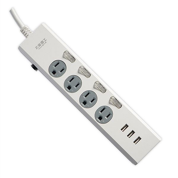 太星電工~速充寶3.5A3USB四開四插電腦線/3P(6尺)OCP44306(1入) 太星電工~速充寶3.5A3USB四開四插電腦線/3P(6尺)OCP44306(1入)