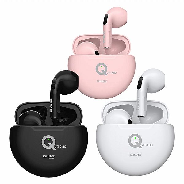 aiwa 愛華~真無線藍牙耳機(AT-X80Q)1入 款式可選 aiwa 愛華~真無線藍牙耳機(AT-X80Q)1入 款式可選
