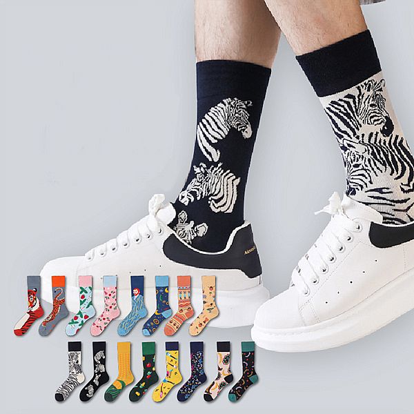 AMICA ~不對稱AB中筒襪(1雙入) 款式可選 AMICA ~不對稱AB中筒襪(1雙入) 款式可選