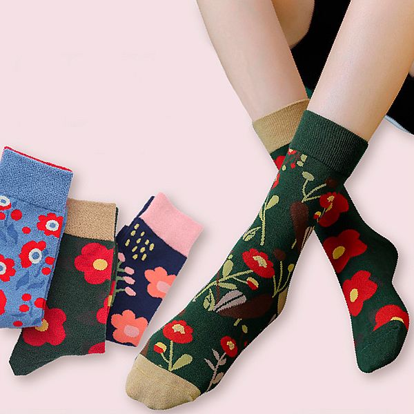 AMICA ~撞色AB中筒襪(1雙入) 款式可選 AMICA ~撞色AB中筒襪(1雙入) 款式可選