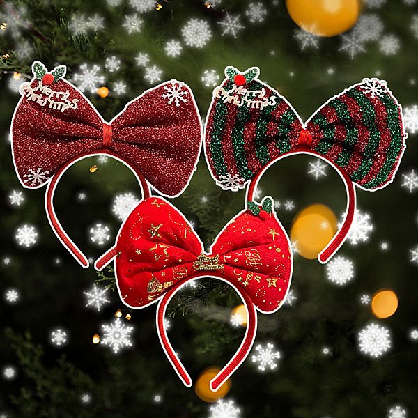 耶誕造型髮箍/蝴蝶結(1入) 款式可選 耶誕造型髮箍/蝴蝶結(1入) 款式可選