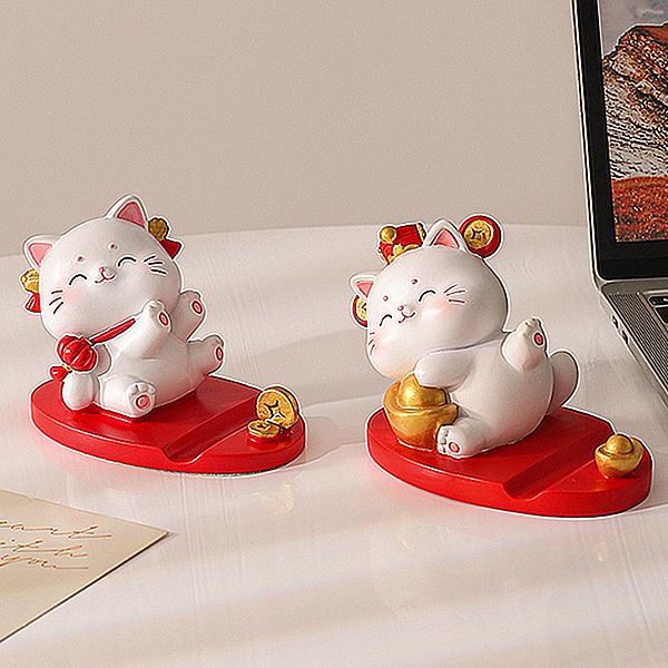 可愛招財貓造型手機支架(1入) 款式可選 可愛招財貓造型手機支架(1入) 款式可選