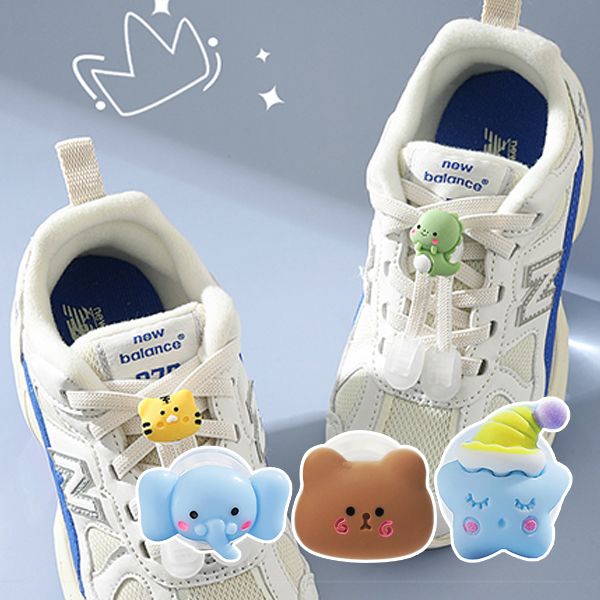 懶人卡通鞋帶扣/鞋帶彈簧扣固定器(一對入) 款式可選 懶人卡通鞋帶扣/鞋帶彈簧扣固定器(一對入) 款式可選