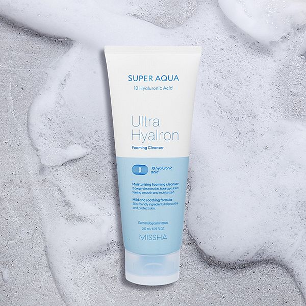 韓國 MISSHA~超級玻尿酸水潤洗面乳(200ml) 韓國 MISSHA~超級玻尿酸水潤洗面乳(200ml)