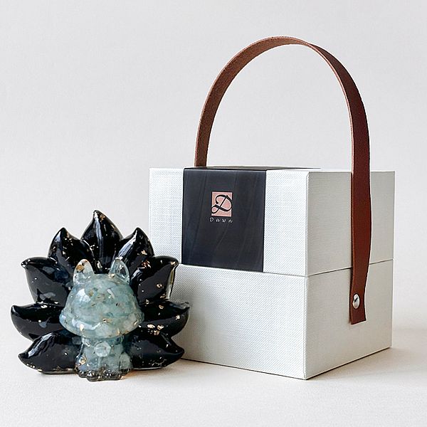 Dawn Fashion 彤恩時尚~水晶狐仙(黃水晶/海藍寶+白色禮盒)1組入 款式可選 Dawn Fashion 彤恩時尚~水晶狐仙(黃水晶/海藍寶+白色禮盒)1組入 款式可選