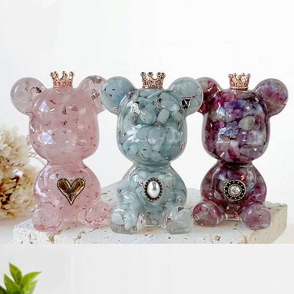 Dawn Fashion 彤恩時尚~水晶愛心熊(梅花碧璽/海藍寶)1入 款式可選 Dawn Fashion 彤恩時尚~水晶愛心熊(梅花碧璽/海藍寶)1入 款式可選