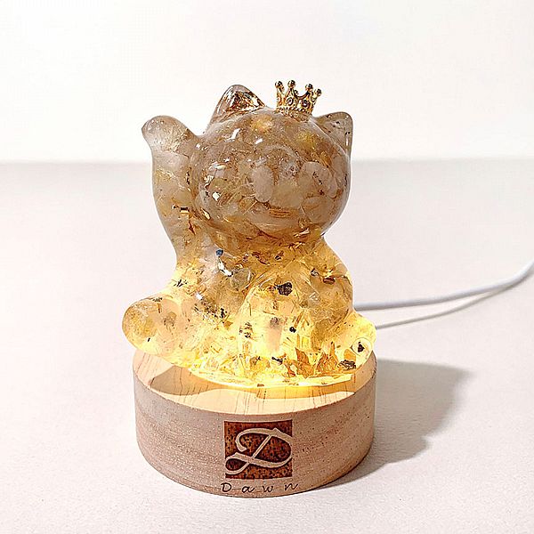 Dawn Fashion 彤恩時尚~水晶招財貓燈座組(1組入) 款式可選 Dawn Fashion 彤恩時尚~水晶招財貓燈座組(1組入) 款式可選