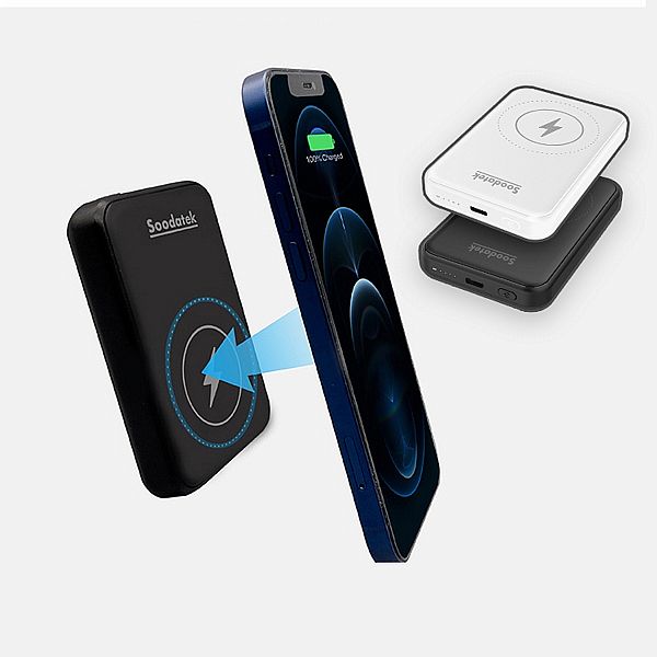 SOODATEK~5000mAh無線磁吸式行動電源(1入) 款式可選 SOODATEK~5000mAh無線磁吸式行動電源(1入) 款式可選