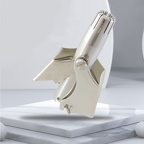 不鏽鋼手動鼻毛修剪器(OPP袋裝) 附小刷子(1入) 不鏽鋼手動鼻毛修剪器(OPP袋裝) 附小刷子(1入)