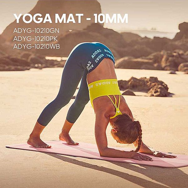 Adidas 愛迪達~柔軟防滑瑜珈墊10mm(1入) 款式可選 Adidas 愛迪達~柔軟防滑瑜珈墊10mm(1入) 款式可選