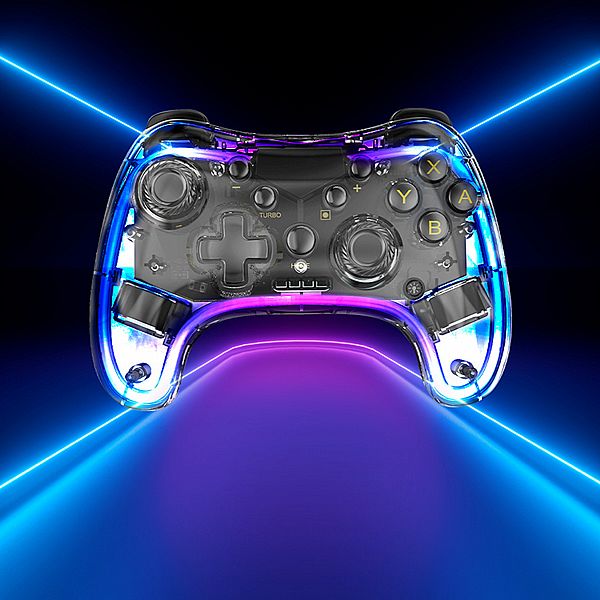 FUGU BEAUTY~SWITCH透明LED無線藍牙遊戲手把(1入) FUGU BEAUTY~SWITCH透明LED無線藍牙遊戲手把(1入)