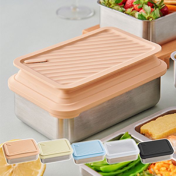LiFE RiCH~(Double Box)可微波不鏽鋼便當盒1入(伸縮上蓋) 款式可選 LiFE RiCH~(Double Box)可微波不鏽鋼便當盒1入(伸縮上蓋) 款式可選