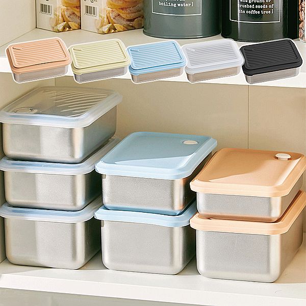 LiFE RiCH~(Double Box)可微波不鏽鋼便當盒_雙蓋組1入(氣密上蓋+伸縮上蓋) 款式可選 LiFE RiCH~(Double Box)可微波不鏽鋼便當盒_雙蓋組1入(氣密上蓋+伸縮上蓋) 款式可選