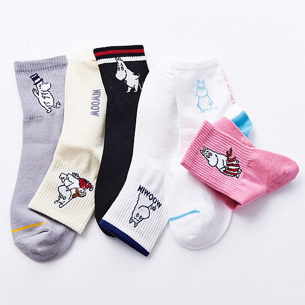 ONEDER 旺達棉品~姆明系列少女襪(1雙入) 款式可選 ONEDER 旺達棉品~姆明系列少女襪(1雙入) 款式可選