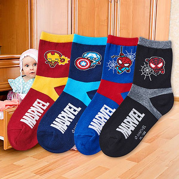 ONEDER 旺達棉品~復仇者聯盟系列1/2童襪(1雙入) 款式可選 ONEDER 旺達棉品~復仇者聯盟系列1/2童襪(1雙入) 款式可選
