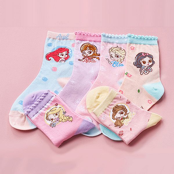 ONEDER 旺達棉品~迪士尼公主系列1/2童襪(1雙入) 款式可選 ONEDER 旺達棉品~迪士尼公主系列1/2童襪(1雙入) 款式可選