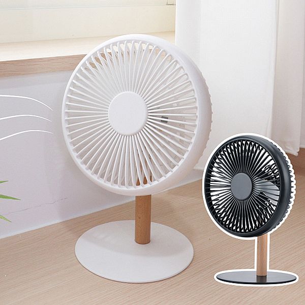 KINYO~原木質感充電桌扇7吋(UF-7059)1入 款式可選 KINYO~原木質感充電桌扇7吋(UF-7059)1入 款式可選