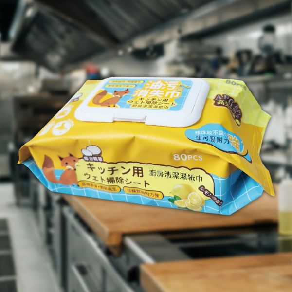 釩泰Finetech~廚房濕紙巾拋棄式濕紙巾(一般)80抽 釩泰Finetech~廚房濕紙巾拋棄式濕紙巾(一般)80抽