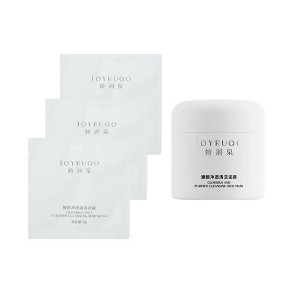 <超值組合> JOYRUQO 嬌潤泉~臻顏淨透清潔泥膜(附泥膜刷)100g+臻顏淨透清潔泥膜(6g)*3 組合款 <超值組合> JOYRUQO 嬌潤泉~臻顏淨透清潔泥膜(附泥膜刷)100g+臻顏淨透清潔泥膜(6g)*3 組合款
