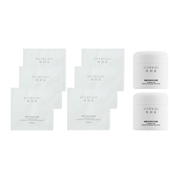 <超值組合> JOYRUQO 嬌潤泉~臻顏淨透清潔泥膜(附泥膜刷)100g*2+臻顏淨透清潔泥膜(6g)*6 組合款 <超值組合> JOYRUQO 嬌潤泉~臻顏淨透清潔泥膜(附泥膜刷)100g*2+臻顏淨透清潔泥膜(6g)*6 組合款
