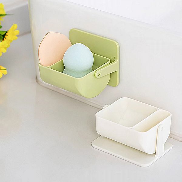 壁掛式旋轉粉撲收納盒(1入) 款式可選 壁掛式旋轉粉撲收納盒(1入) 款式可選