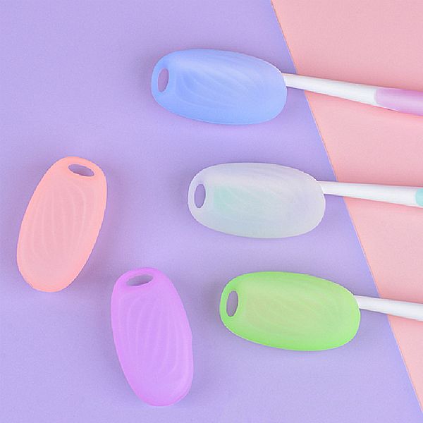 AMICA ~0459#差旅必備矽膠牙刷保護套(混色)6入組 AMICA ~0459#差旅必備矽膠牙刷保護套(混色)6入組