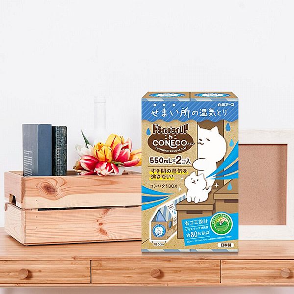 日本 白元~CONECO除濕盒細縫區用(550mlx2入) 日本 白元~CONECO除濕盒細縫區用(550mlx2入)