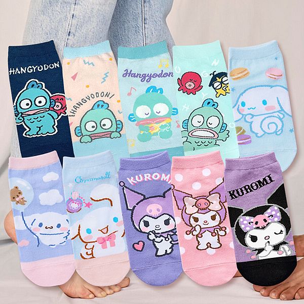 ONEDER 旺達棉品~酷洛米/大耳狗/人魚漢頓直版襪(1雙入) 款式可選 ONEDER 旺達棉品~酷洛米/大耳狗/人魚漢頓直版襪(1雙入) 款式可選