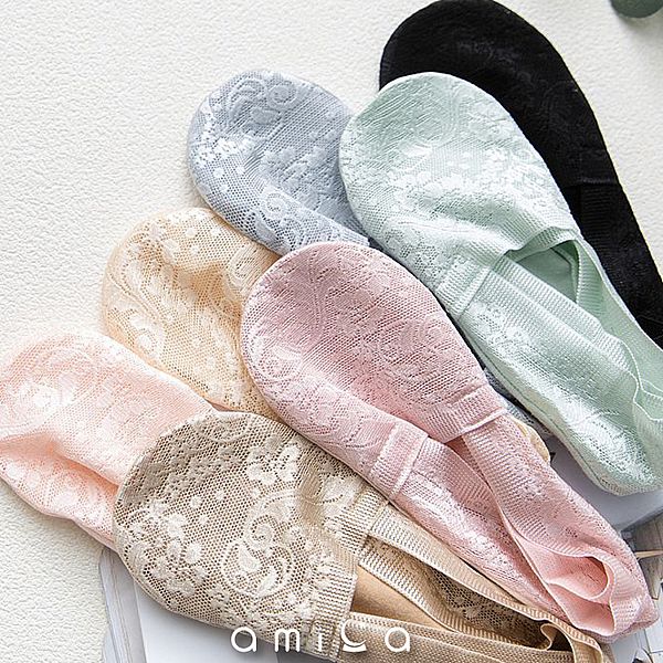 AMICA ~7247#植感花園蕾絲船襪(1雙入) 款式可選 AMICA ~7247#植感花園蕾絲船襪(1雙入) 款式可選