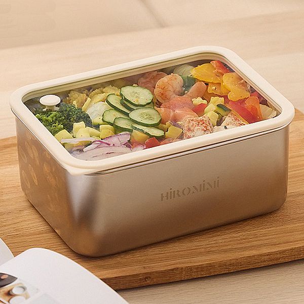 Hiromimi~可微波不鏽鋼保鮮盒(1800ml)1入 Hiromimi~可微波不鏽鋼保鮮盒(1800ml)1入