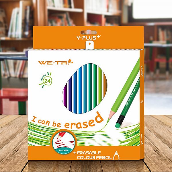 YPLUS~可擦拭色鉛筆(24色)1組入 YPLUS~可擦拭色鉛筆(24色)1組入