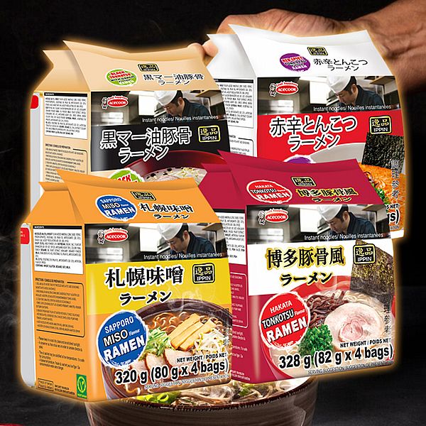 日本 Acecook~辛辣豚骨/札幌味噌/博多豚骨/蒜味豚骨風味袋麵(80gx4包) 款式可選 日本 Acecook~辛辣豚骨/札幌味噌/博多豚骨/蒜味豚骨風味袋麵(80gx4包) 款式可選