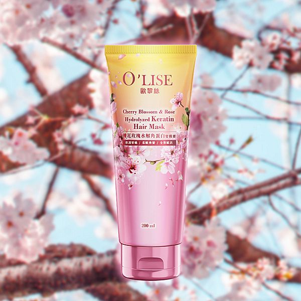 O'LISE 歐黎絲~櫻花玫瑰水解角蛋白髮膜霜(200ml) O'LISE 歐黎絲~櫻花玫瑰水解角蛋白髮膜霜(200ml)