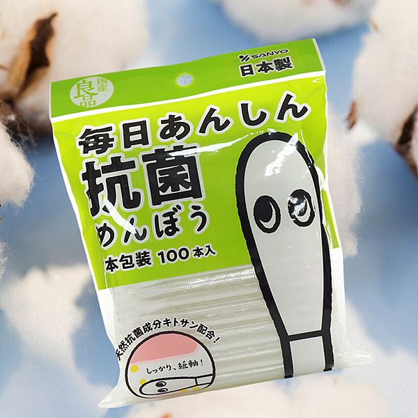 SANYO 山洋~柔軟棉棉花棒(袋裝)100支入 SANYO 山洋~柔軟棉棉花棒(袋裝)100支入