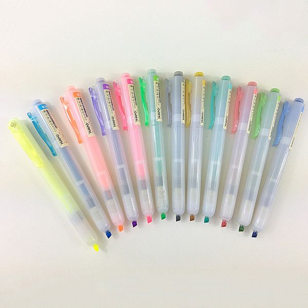 Tempo 節奏~可換芯自動螢光筆(螢光系/復古系)1支入 款式可選 Tempo 節奏~可換芯自動螢光筆(螢光系/復古系)1支入 款式可選