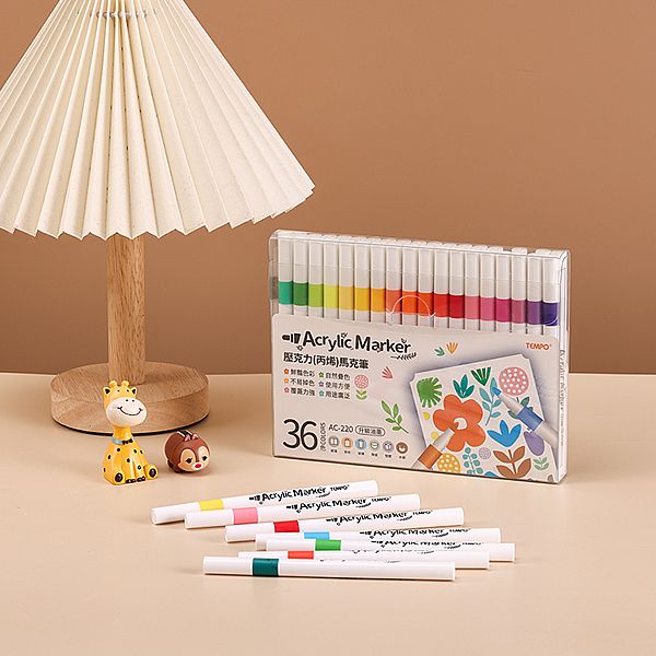 Tempo 節奏~壓克力(丙烯)馬克筆(AC-220)36色(1組入) Tempo 節奏~壓克力(丙烯)馬克筆(AC-220)36色(1組入)